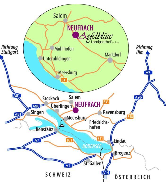 Apfelbluete Bed & Breakfast 8 Km Vom Bodensee Salem  Bagian luar foto